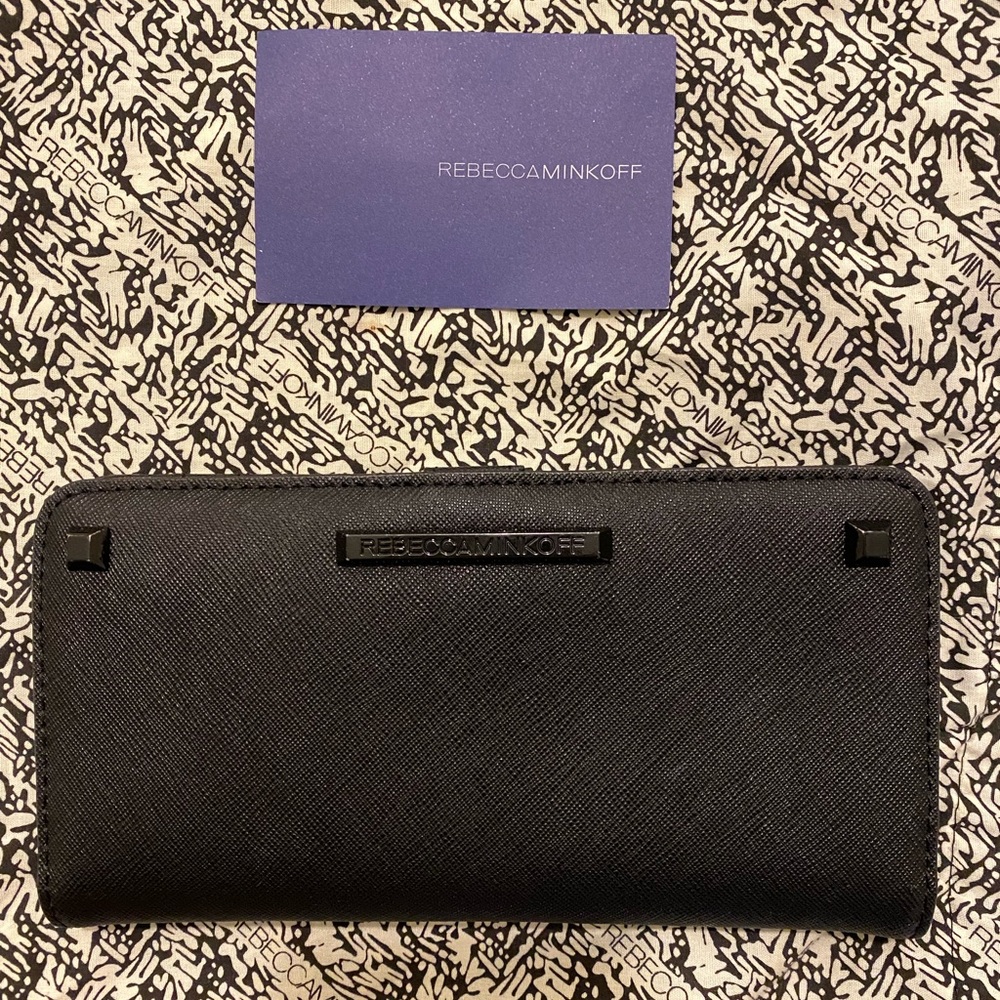 Rebecca Minkoff Black Wallet with duster bag